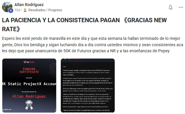 Resultado de prueba de fondeo superada - Evidencia 4