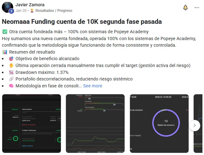 Resultado de prueba de fondeo superada - Evidencia 10