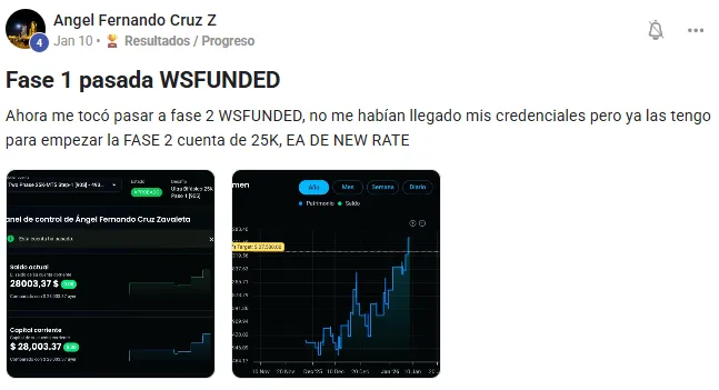 Resultado de prueba de fondeo superada - Evidencia 14